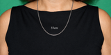 Schlichte Kette 2 mm - silbern - Edelstahl