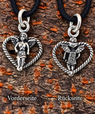 Engel 337 mit Schlangenkette - Silber