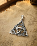Keltenknoten 232 mit Schlangenkette - Silber
