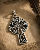 Keltenkreuz 106 mit Schlangenkette - Silber