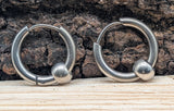 Klappcreole Silber 10 x 2,5 mm - Edelstahl kcsi11