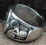 Ring Triskele, Gr. 55-70 (edtr) - Edelstahl