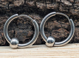 Klappcreole Silber 12 x 2,5 mm - Edelstahl kcsi12