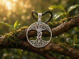 Lebensbaum 208 mit Schlangenkette - Silber