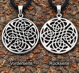 Keltenknoten 26 mit Schlangenkette - Silber