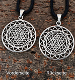 Anhänger 130 Sri Yantra - Silber