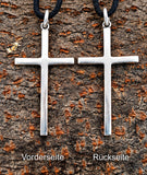 Kreuz 21 mit Schlangenkette - Silber