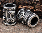Bartperle Thorshammer 6 mm - Edelstahl