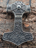Thorshammer 63 mit Königskette - Edelstahl