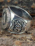 Ring Wotansknoten Valknut, Gr. 52-74 (wota1) - Silber