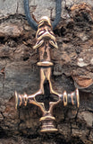 Anhänger 70 Wolfskreuz - Bronze