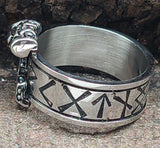 Ring Thorshammer Gr. 58-72 - Edelstahl
