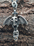 Anhänger 87 Totenkopf - Edelstahl