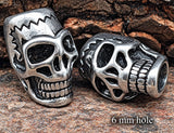 Bartperle Totenkopf - Edelstahl Nr. 1007