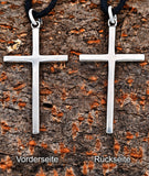 Kreuz 20 mit Schlangenkette - Silber