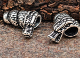 Bartperle Drache - Silber
