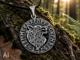 Anhänger 353 Wolfskopf - Silber