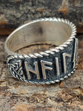 Ring Wotansknoten Valknut, Gr. 52-74 (wota2) - Silber