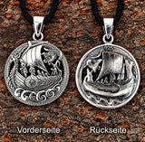 Anhänger 386 Wikinger-Schiff - Silber