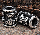 Bartperle Thorshammer 6 mm - Edelstahl
