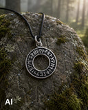 Anhänger 30 Runenkreis - Silber