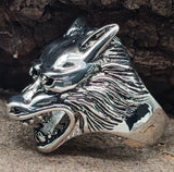 Ring Wolfskopf, Gr. 63-76 (wk24) - Edelstahl