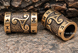 Bartperle Triskele 7mm - Bronze