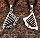 Anhänger 359 Keltische Harfe - Silber