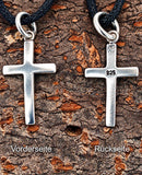 Kreuz 19 mit Schlangenkette - Silber