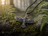 Rabe 28 mit Schlangenkette - Silber