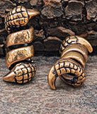 Bartperle Drachenkralle 6 mm - Bronze