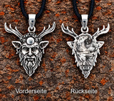 Cernunnos 360 mit Schlangenkette - Silber