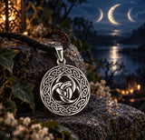 Odins Horn 214 mit Schlangenkette - Silber