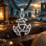 Keltischer Knoten 107 mit Schlangenkette - Silber