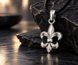 Anhänger 40 Fleur-de-Lis - Silber