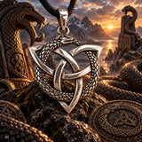 Keltenknoten 326 mit Schlangenkette - Silber