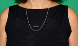 Schlangenkette 1 mm - hell - Silber