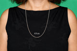 Schlangenkette 1 mm - dunkel - Silber