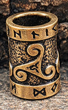 Bartperle Triskele 7mm - Bronze