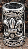 Bartperle Fleur de Lis - Edelstahl