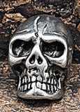 Bartperle Totenkopf 4mm - Edelstahl