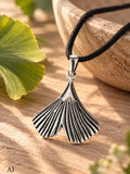 Anhänger 261 Ginkgo-Blatt - Silber