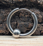 Klappcreole silberne 14 x 2,5 mm - Edelstahl kcsi13