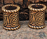 Bartperle Keltenknoten 8 mm - Bronze