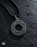 Runenkreis 30 mit Schlangenkette - Silber