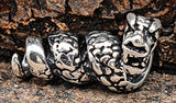 Bartperle Drache - Silber