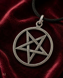 Pentagramm 53 mit Schlangenkette - Silber