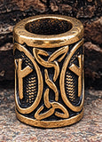 Bartperle Rune Algiz - 1 - Bronze