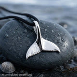 Walflosse 182 mit Schlangenkette - Silber