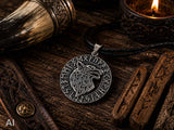 Wolfskopf 353 mit Schlangenkette - Silber